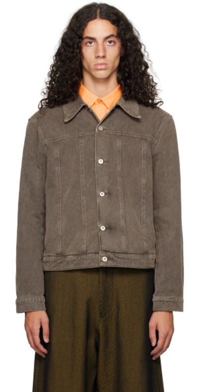 Omar Afridi - Brown Axes Denim Jacket