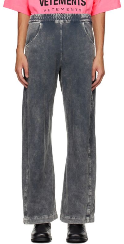 Omar Afridi - Gray Shabby Twisted Lounge Pants