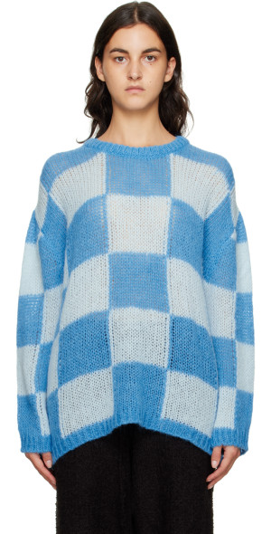 Open Back Check Sweater main image 0