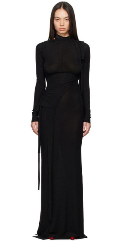 knee length dresses for ladies Edgy Long Two-Way Straps Dress with Slits and Lace Up