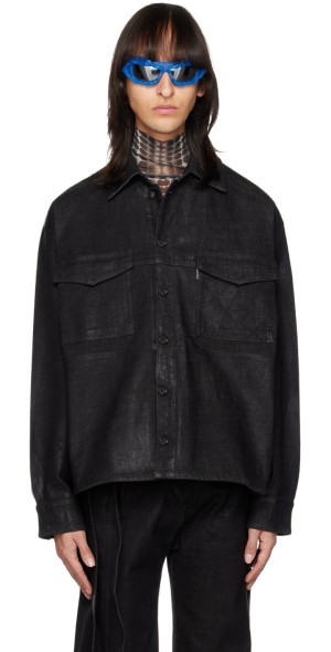 ジャケット・アウター Ottolinger Black Oversized Denim Jacket Ottolinger - Black Oversized Denim Jacket