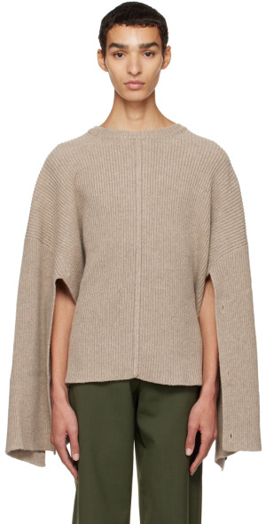 Peter Do Peter Do Beige Cape Sweater