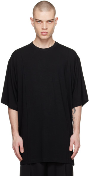 Peter Do Peter Do Black Oversized Creased T-Shirt