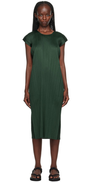 PLEATS PLEASE ISSEY MIYAKE - Green Monthly Colors July Midi