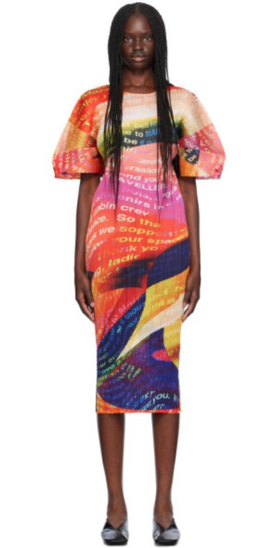 Issey Miyake Pleats Please Plus Size PLEATS PLEASE ISSEY MIYAKE, Long Dress  STORMY