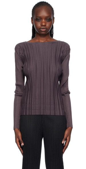 PLEATS PLEASE ISSEY MIYAKE - Purple Soft Pleats Long Sleeve