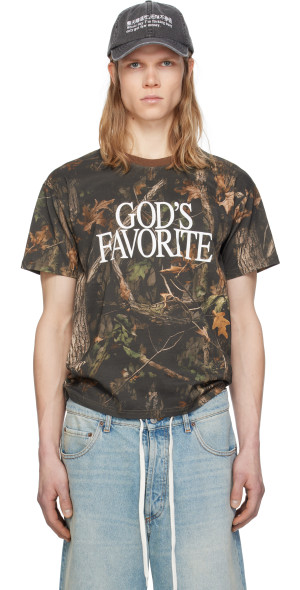 Praying カーキ God's Favorite キャップ Praying SSENSE Exclusive Khaki 'God's Favorite' Cap Praying