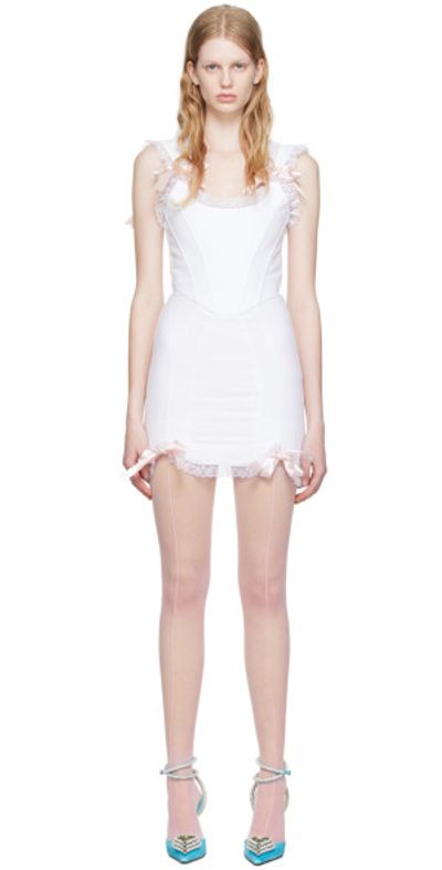 Pristine - White Diana Corset Minidress