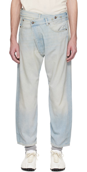R13 Blue Crossover Jeans