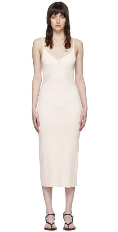 rag & bone rag & bone Off-White Viscose Midi Dress