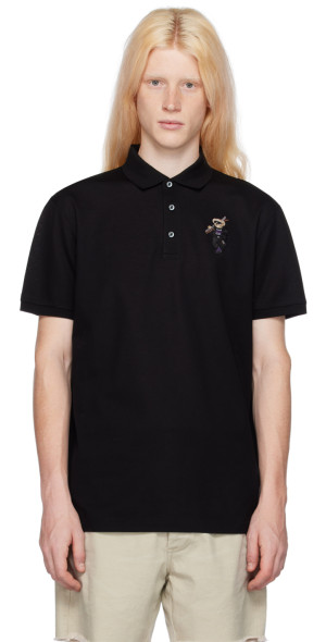 Ralph Lauren Purple Label - Black Polo Bear Polo