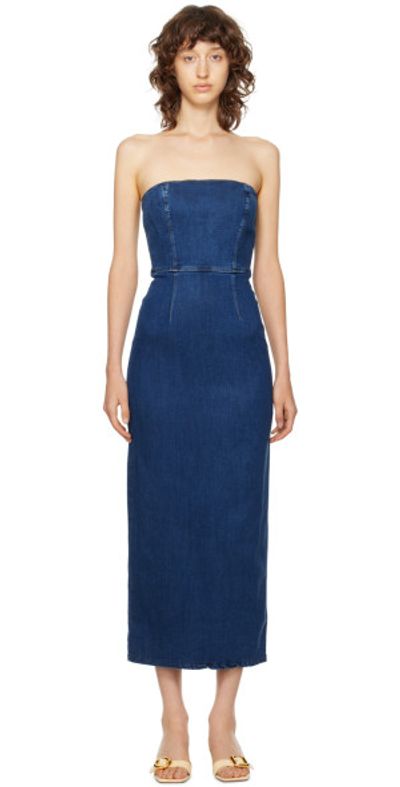 blue reformation dress Gunilla Navy Cape · Le Jardin · – Bruna main image 0