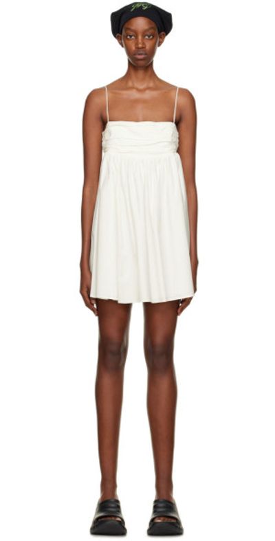reformation white dresses Ava Presley Ruffle Halter Homecoming Dress 29206 main image 0