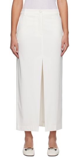 REMAIN Birger Christensen REMAIN Birger Christensen White Slit Maxi Skirt