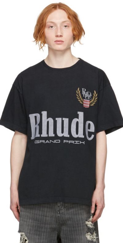 Rhude - Black Grand Prix T-Shirt