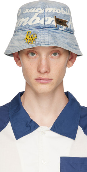 Rhude - Indigo Automobili Lamborghini Edition Denim Bucket Hat