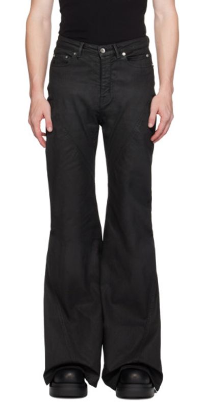 Rick Owens DRKSHDW - Black Porterville Bias Bootcut Jeans