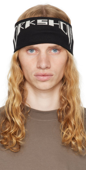 Rick Owens DRKSHDW - Black Porterville 'DRKR' Headband