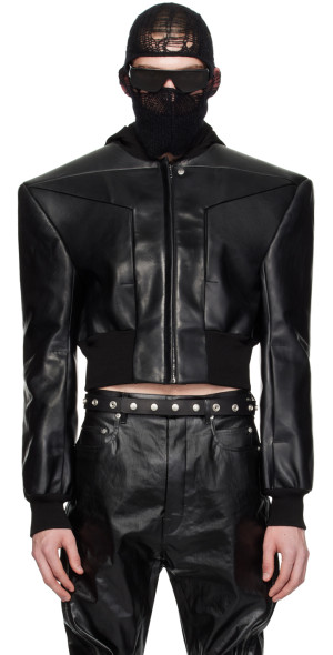 Rick Owens - Black Edfu Flight Leather Jacket