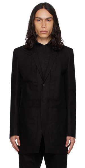 Rick Owens - Black Fogpocket Lido Blazer