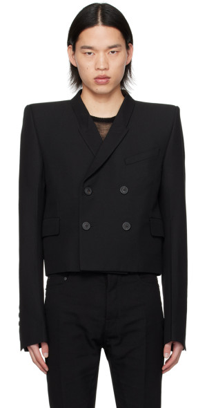RICK OWENS 定番テーラードジャケット ソフトブレザーノイエ アリス Rick Owens - Black JMF Neue Alice Blazer