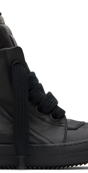 Rick Owens - Black Jumbo Laced Geobasket Sneakers