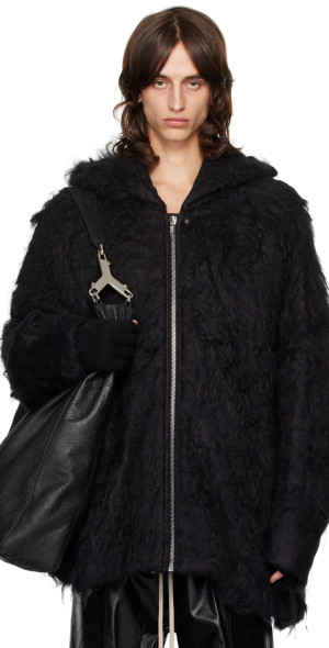 Rick Owens - Black Porterville Jumbo Hooded Peter Jacket
