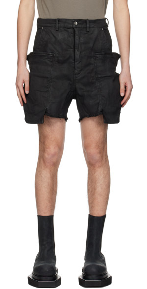 Rick Owens - Black Stefan Cargo Denim Shorts
