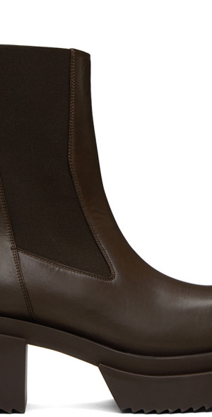 Rick Owens - Brown Beatle Bogun Boots