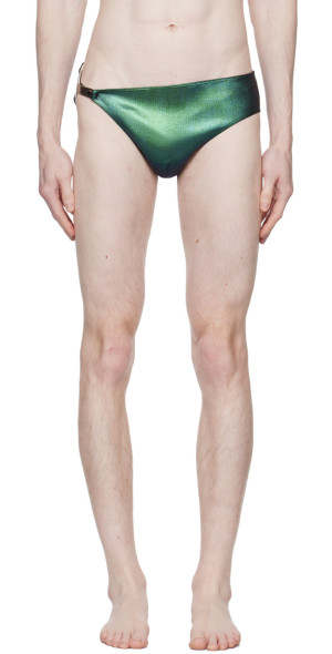 Rick Owens - Green Hydra Swim Briefs