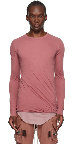 Rick Owens - Pink Porterville Double Long Sleeve T-Shirt