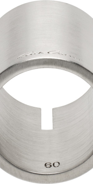 Rick Owens - Silver Slitted Thumb Ring