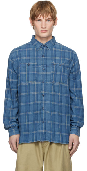 RRL - Indigo Plaid Double-Faced Work Shirt