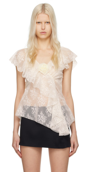 sandy liang 長袖トップス Sandy Liang + Doting Top In Black