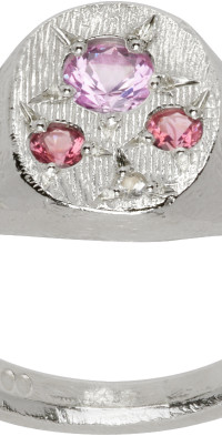 Seb Brown - Silver & Pink XL Neapolitan Ring