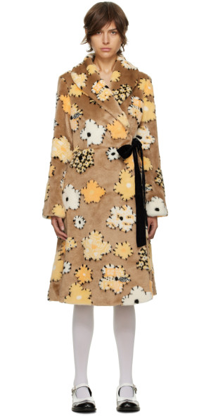 Shrimps - Brown Tansy Faux-Fur Coat