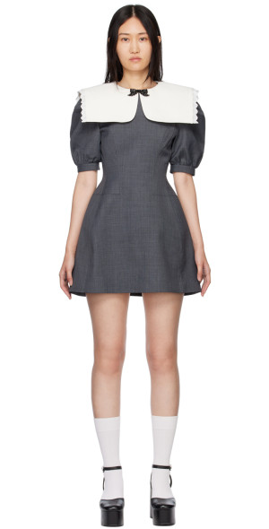 Shushu/Tong - Gray Sailor Collar Minidress