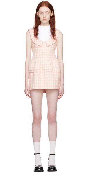 ワンピース Shushu/Tong Pink Check Minidress Shushu/Tong -