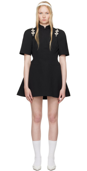SHUSHU/TONG - SSENSE Exclusive Black Qipao Minidress
