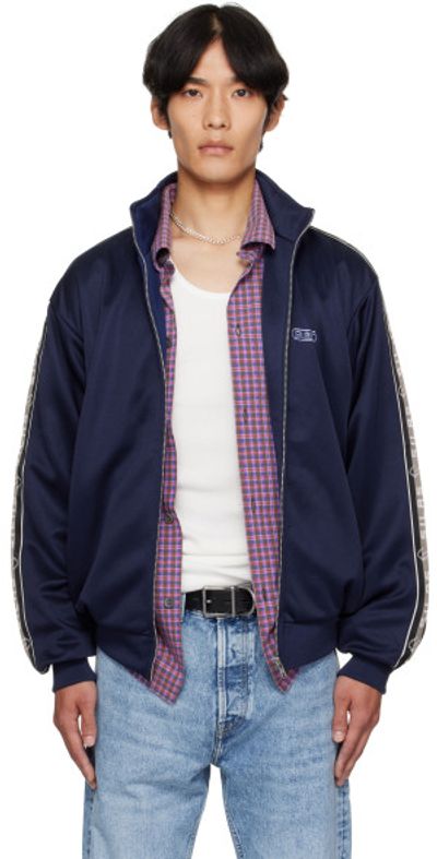 Silas Silas Navy Logo Track Jacket