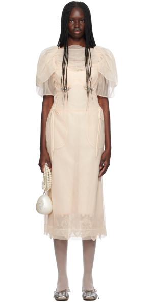 ワンピース Simone Rocha CORSET DETAILED SHIRT DRESS Simone Rocha（シモーネロシャ）の「CORSET DETAILED SHIRT