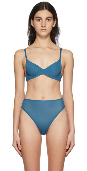 SKIMS - Navy Jelly Sheer Underwire Bra