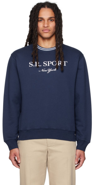 Sporty & Rich - Blue 'S.R. Sport' Sweatshirt