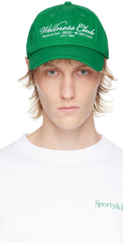 Sporty & Rich Green Cap Sporty & Rich Hats for Women | Nordstrom main image 3