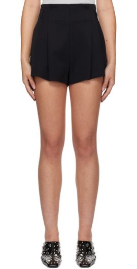 St. Agni St. Agni Black Paperbag Waist Shorts