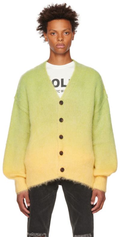 Stolen Girlfriends Club Stolen Girlfriends Club Green & Yellow Altered State Cardigan
