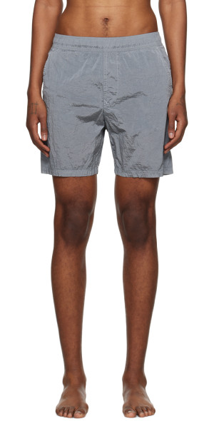 Stone Island - Gray Metallic Swim Shorts