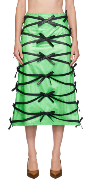 SUPER YAYA - Green Reda & Rym Midi Skirt