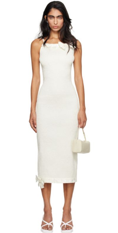 SUPER YAYA - SSENSE Exclusive White Audrey Midi Dress