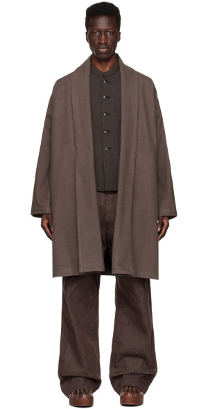 Taiga Takahashi - Gray Shawl Collar Coat